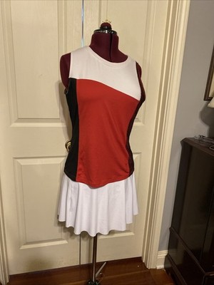 Bolle Tennis Pickleball Golf Size XL Top Red Black And White