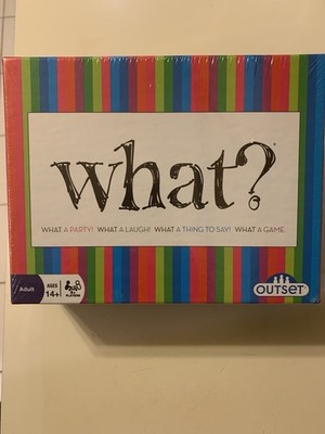 What? The Party Game for Large Groups Game Holiday Family Game Brand New Sealed