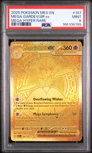 2025 POKEMON MEG EN-MEGA EVOLUTION MEGA HYPER RARE #187 MEGA GARDEVOIR EX PSA 9