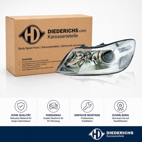 Hauptscheinwerfer Rechts Diederichs 7831180 FÜR Skoda Frontscheinwerfer-image