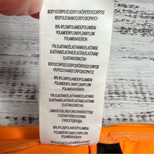 La Blanca Size 12 Island Goddess Shirred Band Hipster Bottom - Tangerine Orange - Picture 8 of 9