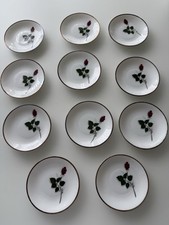 Winterling 11 St Konfektteller / Untersetzer 11 cm mit Rosendekor kleine Teller
