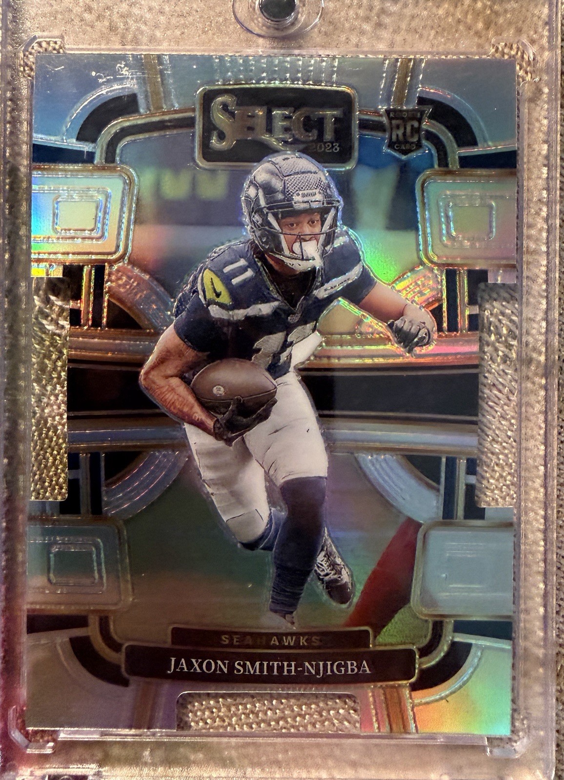 2023 Panini Select - Concourse Jaxon Smith-Njigba #87 Silver Prizm Die-Cut (RC)