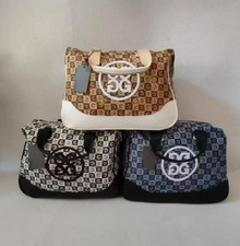   NEW  G/Fore GFore Golf Boston Sholder Bag 2 Way Black Brown Blue Japan