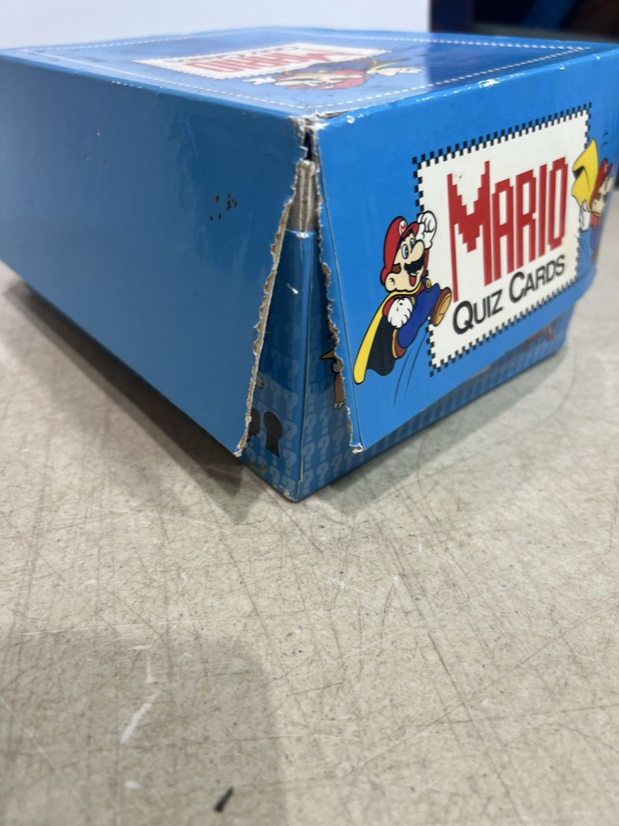 Nintendo Mario Quiz Cards 1995 Atlas Editions Educational Flash
