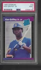33  KEN GRIFFEY JR rc 1989 DONRUSS   PSA 9  rookie   ***DENOTES led league