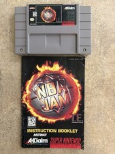 NBA Jam - Tournament Edition (Nintendo SNES, 1995) Game Manuel Included