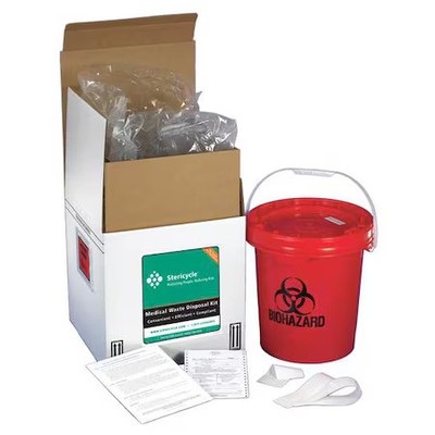 Stericycle 5Gwmv5 Reg Med Waste Mailback System, 5 Gal