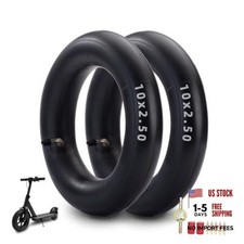 Heavy Duty 10x2.50 Thicker 40 Butyl Inner Tube Pack of 2 with Valve Angle