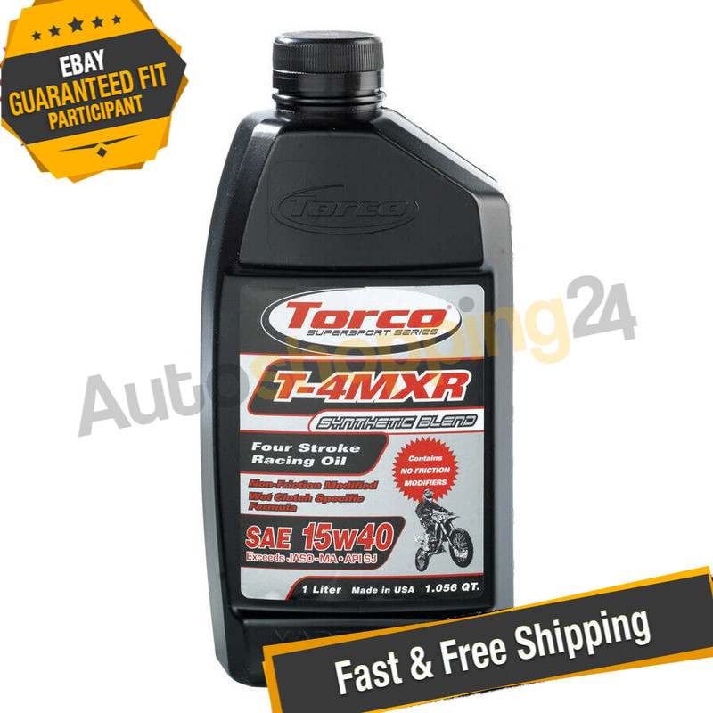 Torco T671544C T-4MXR 15W40 Semi-Synthetic 4 Stroke Motor Oi
