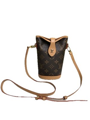 Louis Vuitton Fold Me Small Shoulder Bag Brown Canvas Monogram