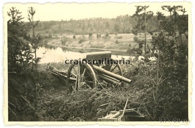 Orig. Foto franz. Maginotlinie Beute Artillerie Geschütz in Frankreich 1940