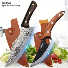 Stainless Steel Chef Knife Utility Multipurpose Cooking Knife Set 2PCS