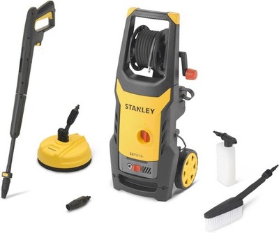 Stanley Hochdruckreiniger SXPW16PE mit Patio Cleaner Deluxe und Feste Bürste