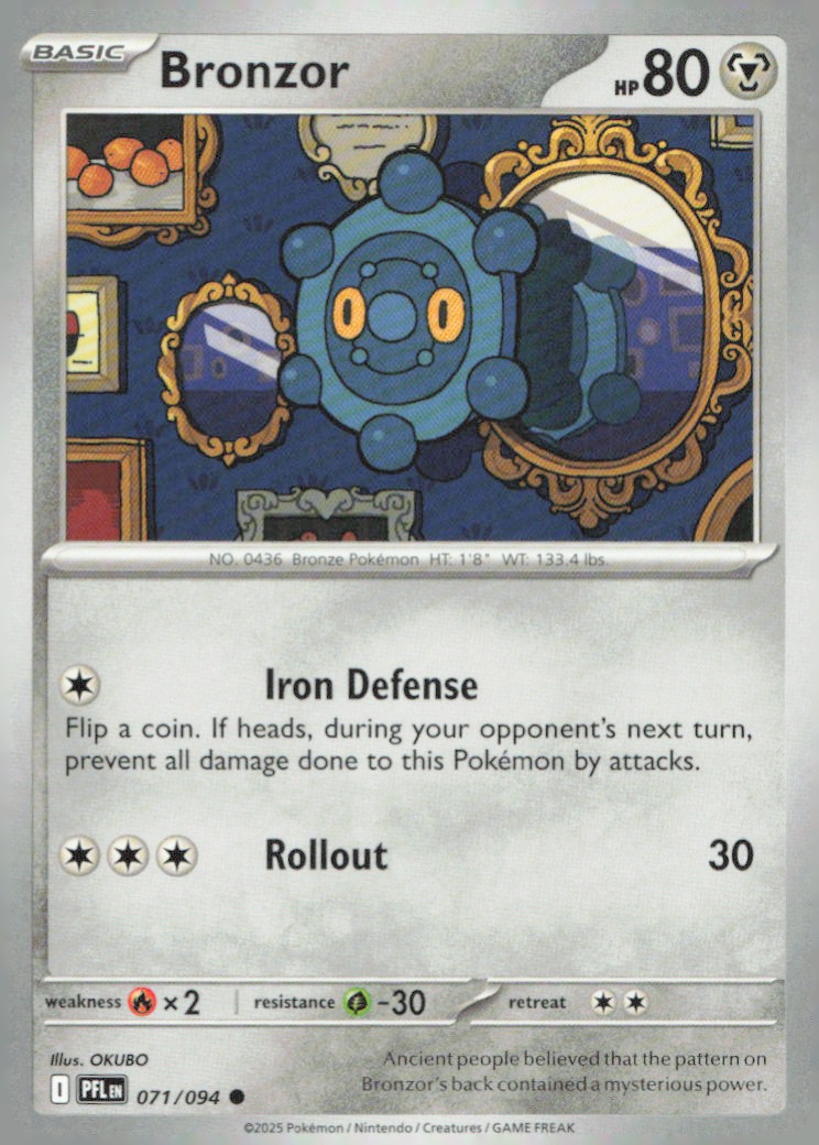 Bronzor Common ME02: Phantasmal Flames 071/094 NM