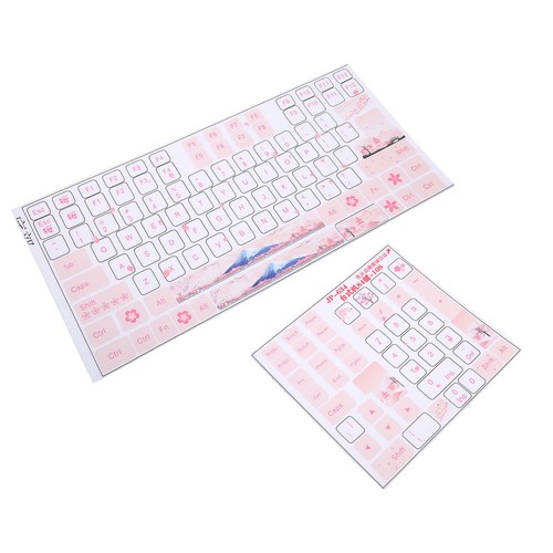 Pegatinas Teclado Universal Computadora de Escritorio Teclado Mecánico Clear Beaut FFW - Imagen 16 de 22