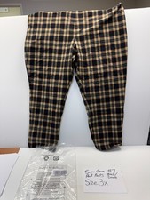 Susan Graver Woman Black/Smoke Plaid Pants Size 3X   QVC - NIB - 7