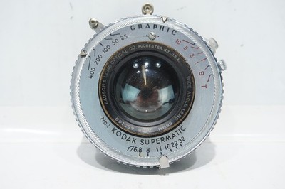 GRAPHIC No.1 KODAK SUPERMATIC SHUTTER with BAUSCH & LOMB f:6.8 88MM WIDE LENS