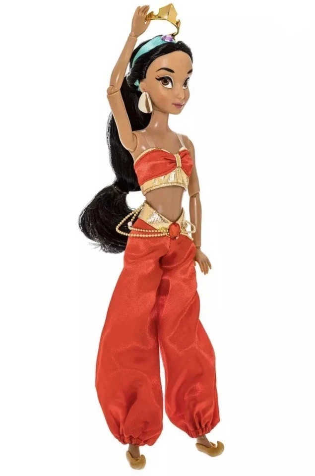 Disney Store Jasmine Classic Doll Gift Set Deluxe Aladdin Genie Rajah ...