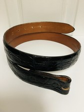 Flemings of Buckhead Fleming Black Alligator Belt Strip USA Extra Small Fitting