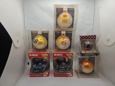 Lot Of 7 Nascar Christmas Ornaments Tony Stewart Wallace Earnhardt VM1