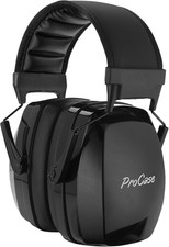 ProCase Noise Cancelling Ear Muffs SNR 33dB, Hearing Protection Black