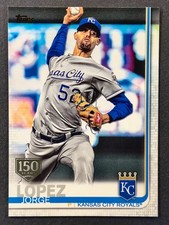 2019 Topps 150 Years Gold Stamp Parallel #651 Jorge Lopez Kansas City Royals