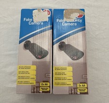 2pack Dummy Fake Camera Surveillance Security CCTV Dome Indoor Outdoor LED Light