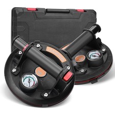2x 8" Vacuum Suction Cup for Glass Tile Strong 280kg Bearing Pads Lifter Sucker