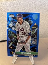 2025 Topps Cosmic Chrome - Edwin Diaz #173 Blue Moon Refractor /99