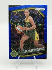 2025 Panini Prizm WNBA Skylar Diggins Blue Velocity Prizm #123 Seattle Storm