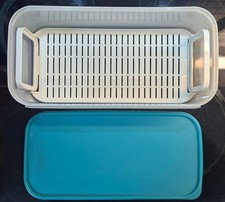 Tupperware Superstar 6 L Frischegitter Brot Kuchen Spargel eckig Kühlschrankbox