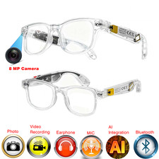 Translation AI smart glasses with camera and bluetooth and video control
