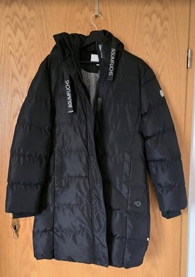 Beheizter schwarzer Mantel/Jacke in Größe 38 mit Powerbank
