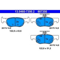 Ate 13.0460-7350.2 Bremsbelagsatz Hinten FüR Mazda 3 Cx 30 Mx 30 Bp Dm Dr