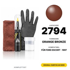 Lackstift F&uuml;r Ford Escort 2794 Orange Bronze Komplett Auto Steinschlag Fix Kit