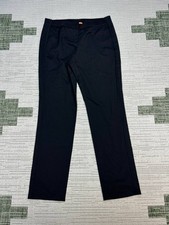 Tory Burch Wool Pants Womens 8 Black Stretch Mid Rise Straight Business Formal
