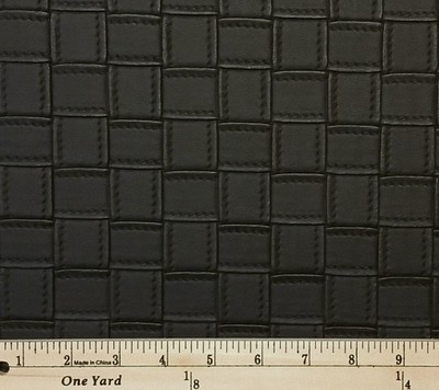 Faux Leather Look Inter-Woven Patchwork Look Home Decorator Fabric BTY D911.02