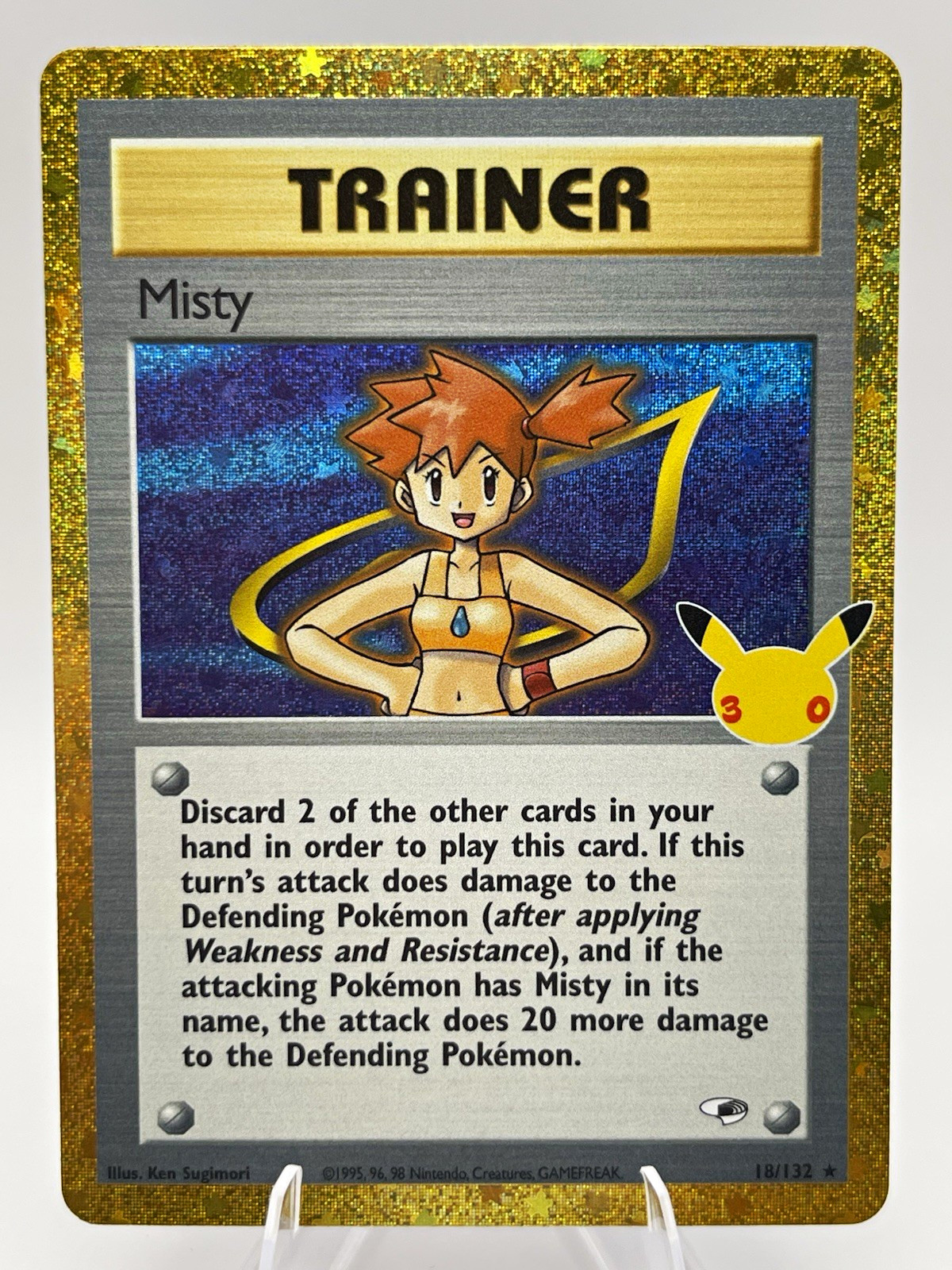 Misty 18/132 Rare Holo Gym Heroes 30th Anniversary