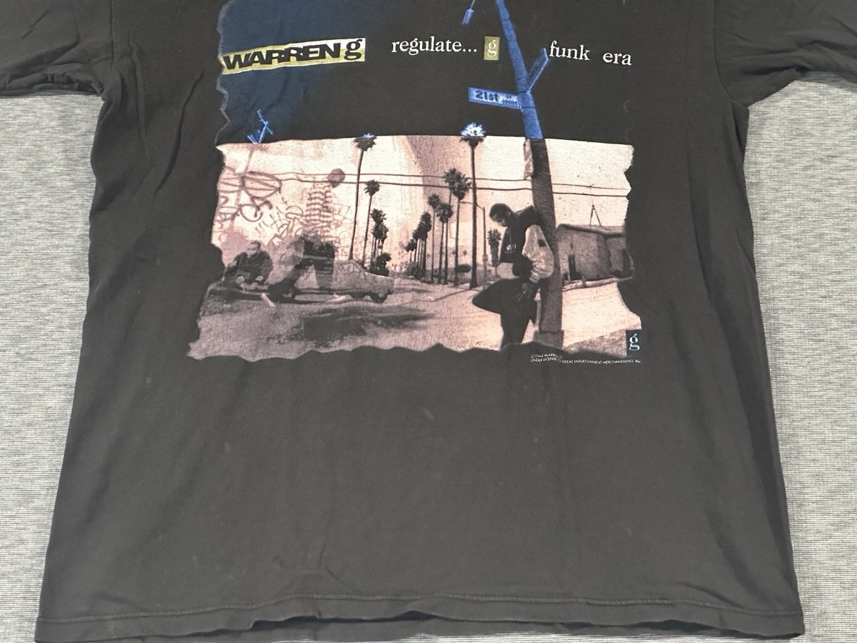 Warren G Regulate Funk Era 1994 Rap Shirt Large Black Vintage 