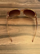D Oscar de la Renta Vintage Sunglasses Amber Acetate Oversized Oval Brown Lens Oscar de la Renta Brown Oval Sunglasses for Women | eBay main image 4