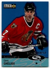 1997-98 Collector's Choice Star Quest Chris Chelios Chicago Blackhawks #SQ11