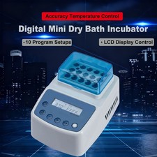 Digital Dry Bath Incubator with 15 x 1.5ml Heating Block Lab Dry Bath Heater US