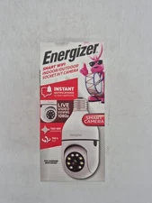 Energizer Smart Wi-Fi Indoor Outdoor Bulb Socket P/T Camera NIP