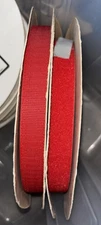 YKK Brand 1” Red HOOK & LOOP Sew-on Tape 25 Yard Roll NOS Lot # 71