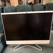 HP All-in-One 23.8in White Desktop PC Built-in Camera HDMI USB SD Slot