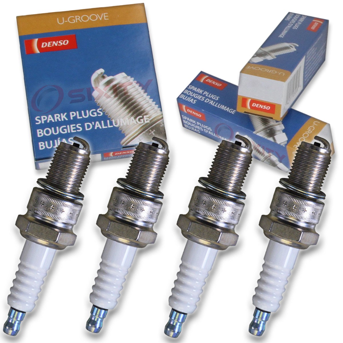 4 pc Denso Standard U-Groove Spark Plug for Suzuki GS400X 1977-1978 Tune Up ya