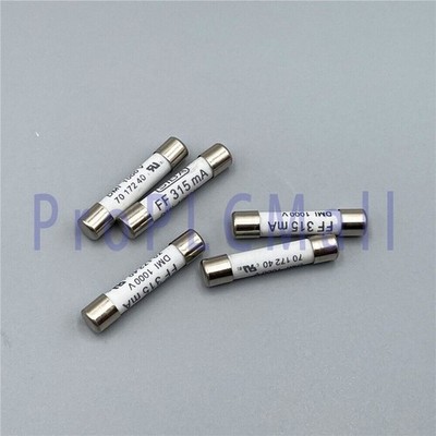 5pcs SIBA FF 315mA DMI 1000V 6.3x32mm Fast Acting Ceramic Fuse Links 7017240