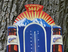 98 Coors Beer Banquet Thermometer Colorado mountain Tin Bar Sign elevation 5687 — photo 6