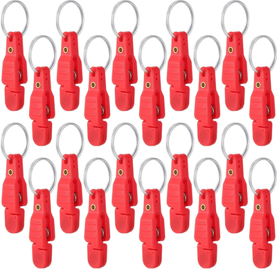 #ad 20 Pieces Heavy Tension Snap Release Clips Padded Trolling Clips with Key Ring f $33.03